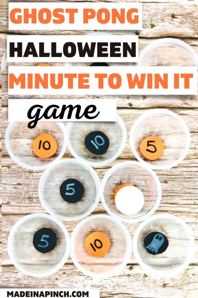Ghost Pong minute to win it Halloween game