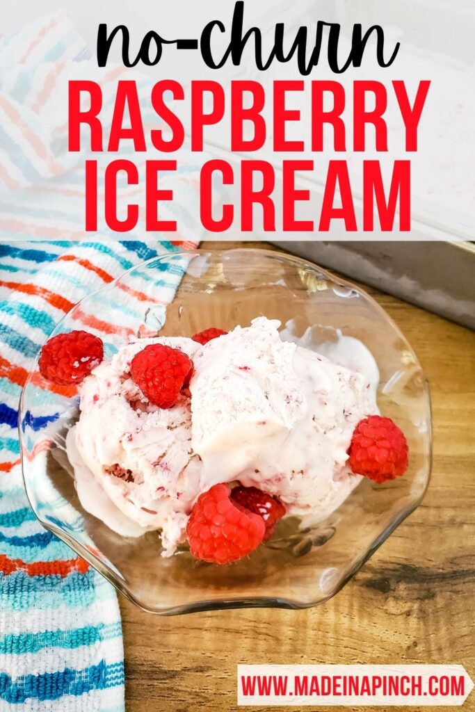 homemade raspberry ice cream pin