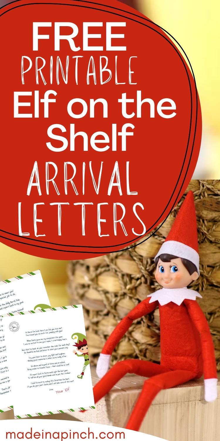 Free Elf On The Shelf Arrival Letter Printable - Made In A Pinch