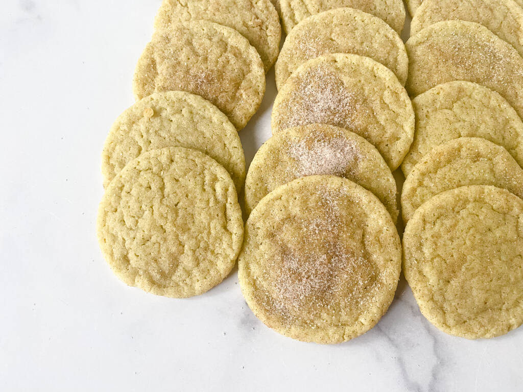 matcha snickerdoodle cookies
