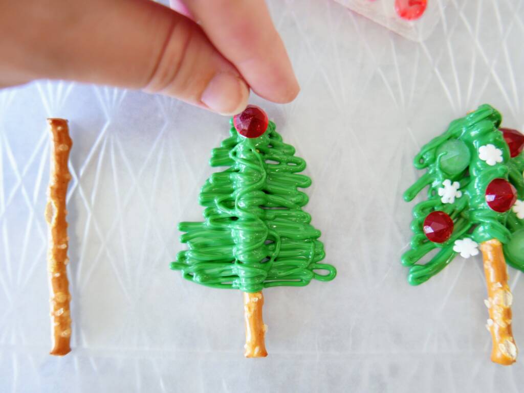 candy Christmas trees process