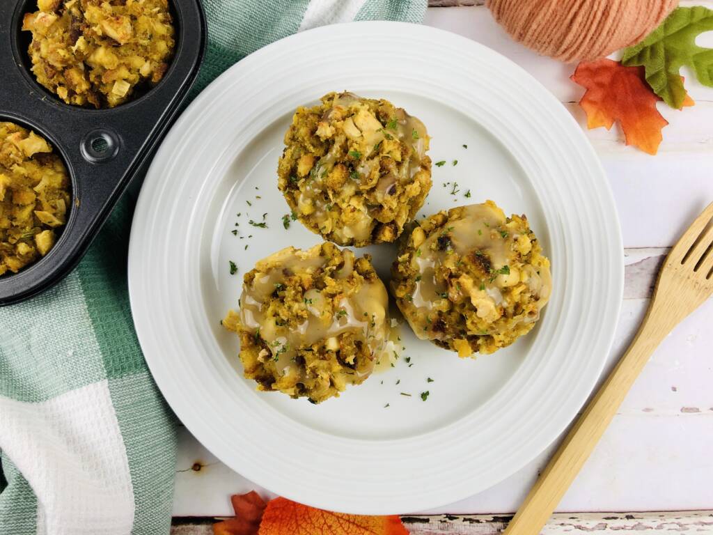 leftover stuffing muffins