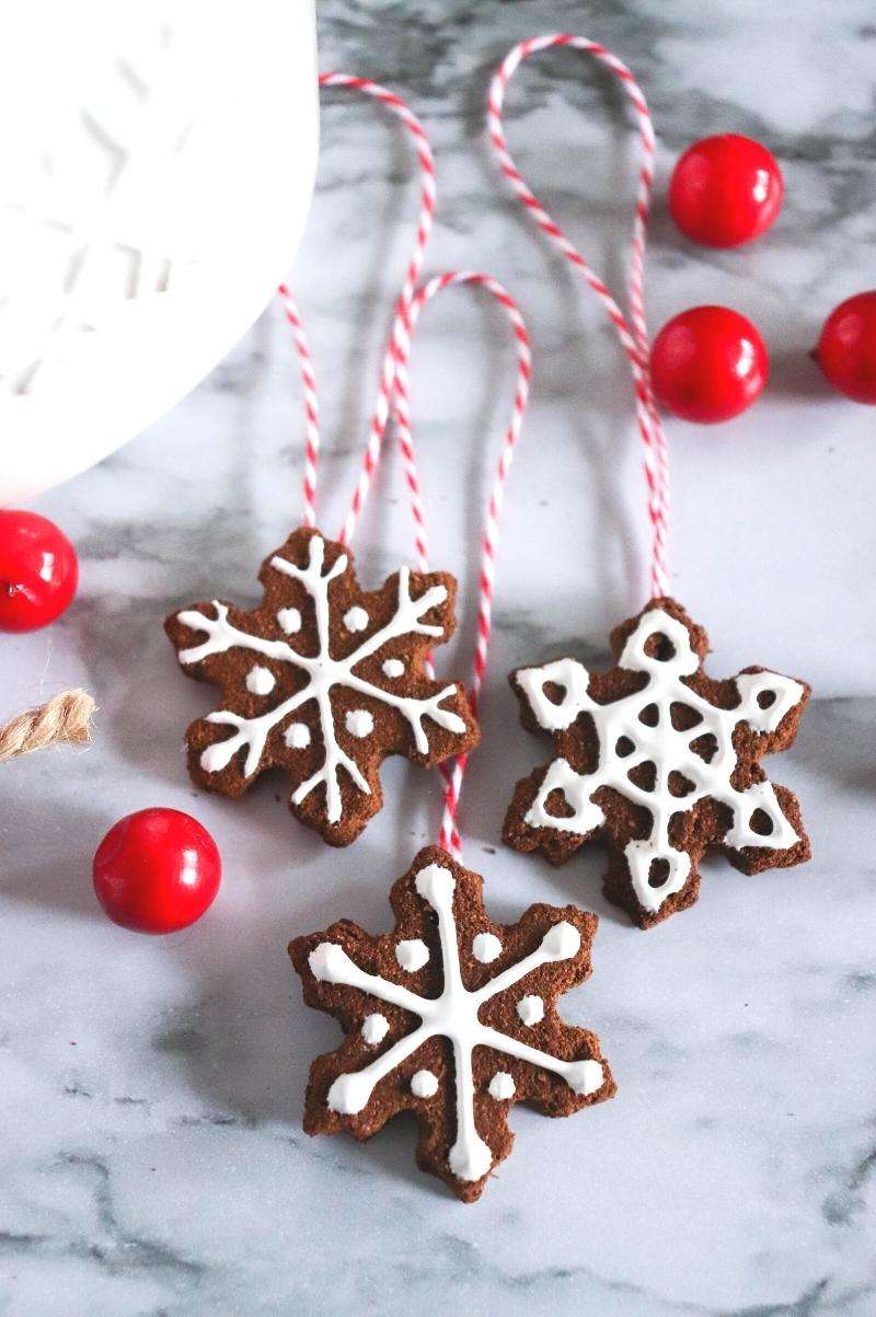Snowflake Apple Cinnamon Dough Ornaments Made In A Pinch