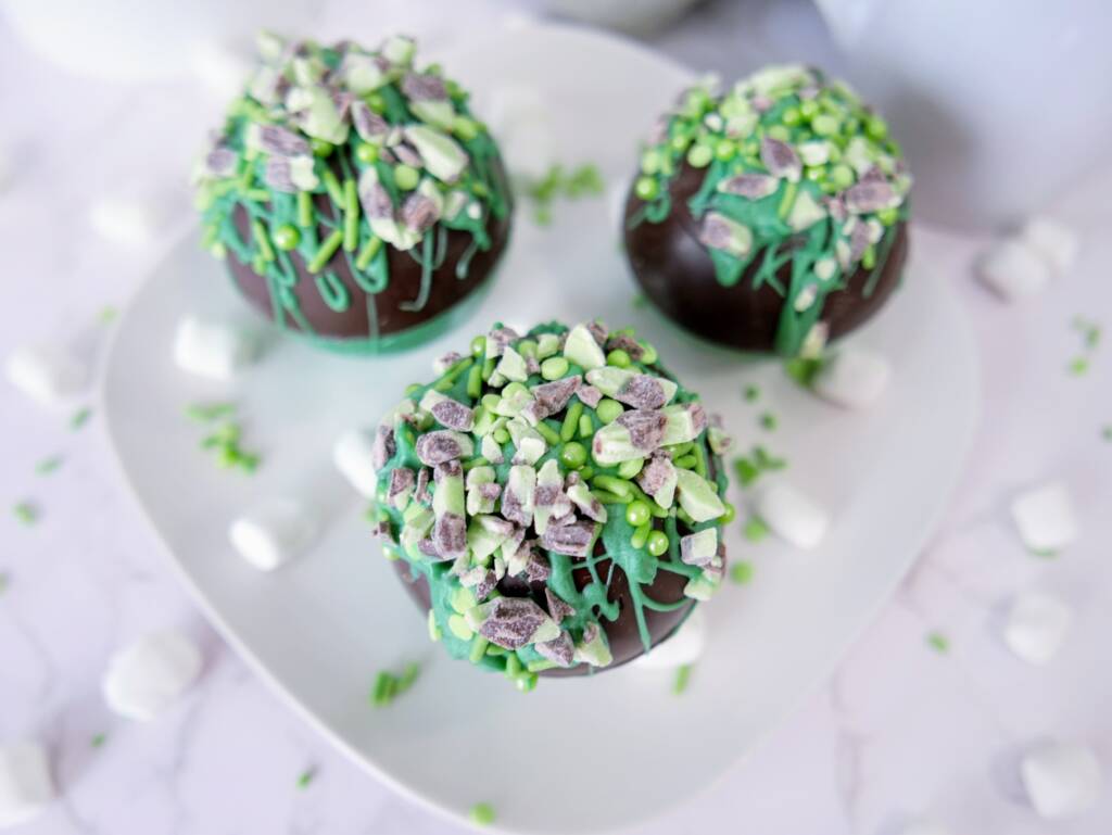 Andes mint hot chocolate bombs