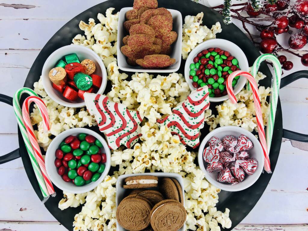 movie night snack tray