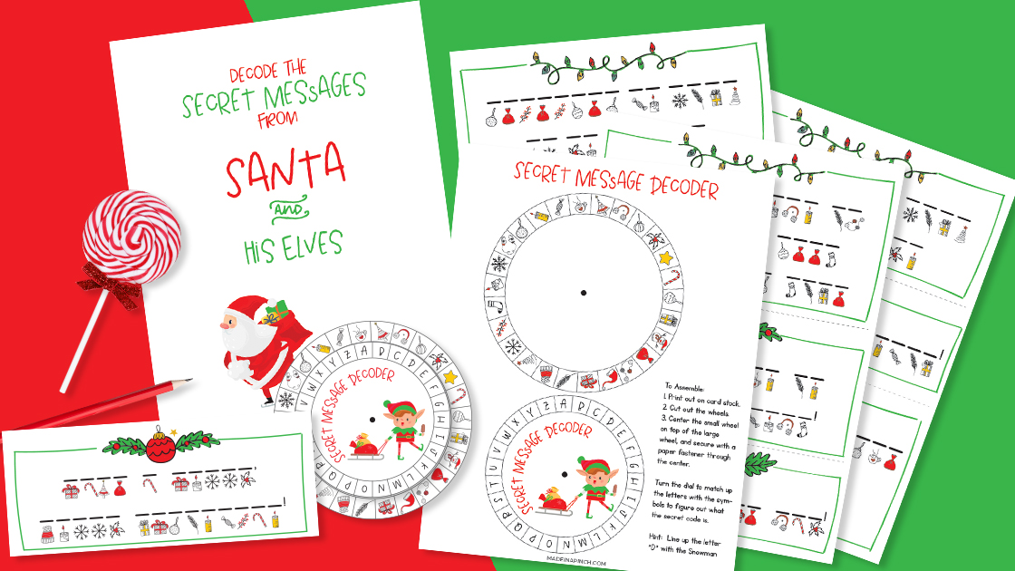 Free Secret Message From Santa Printable Made In A Pinch