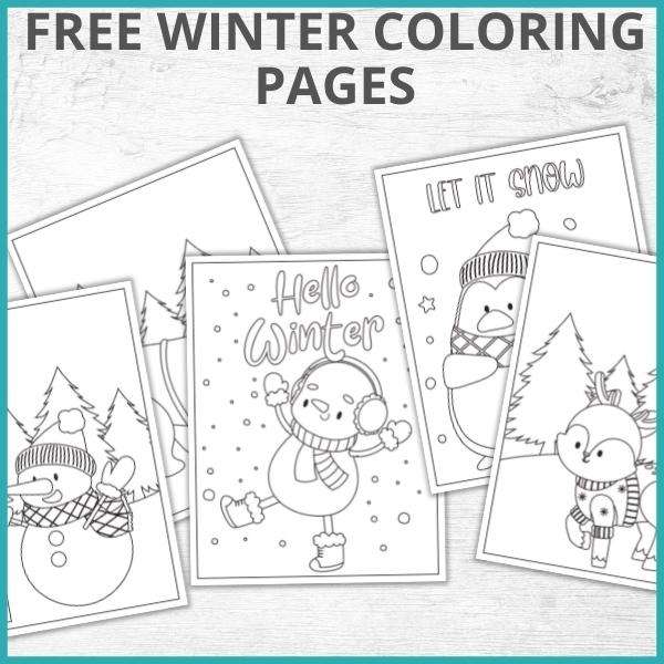 Cute Printable Winter Coloring Pages