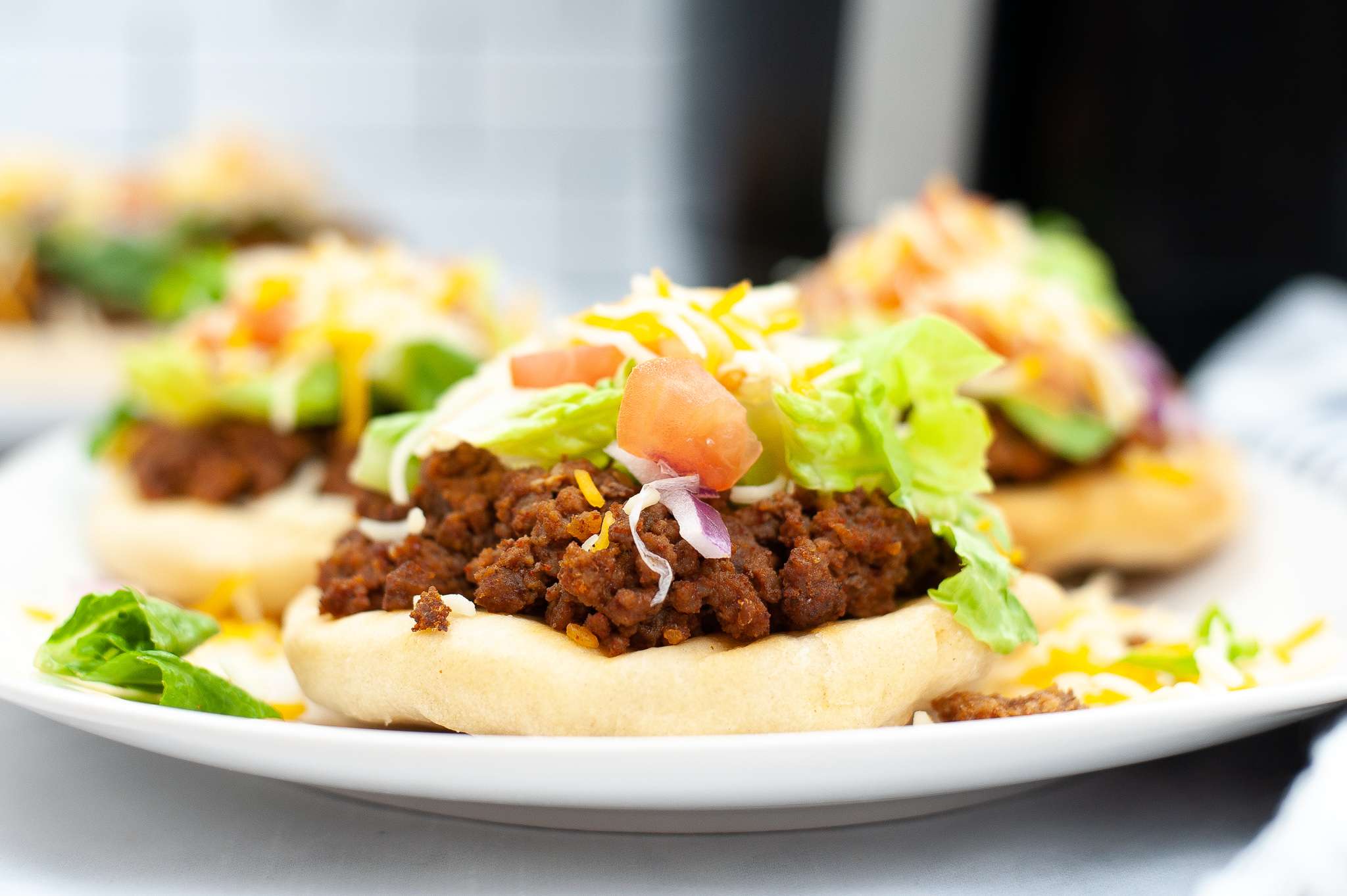 Air Fryer Indian Tacos (with Homemade Fry Bread) Made In A Pinch