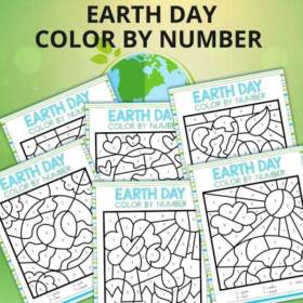 earth day coloring pages mockup