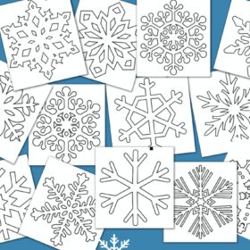 paper snowflake template shapes