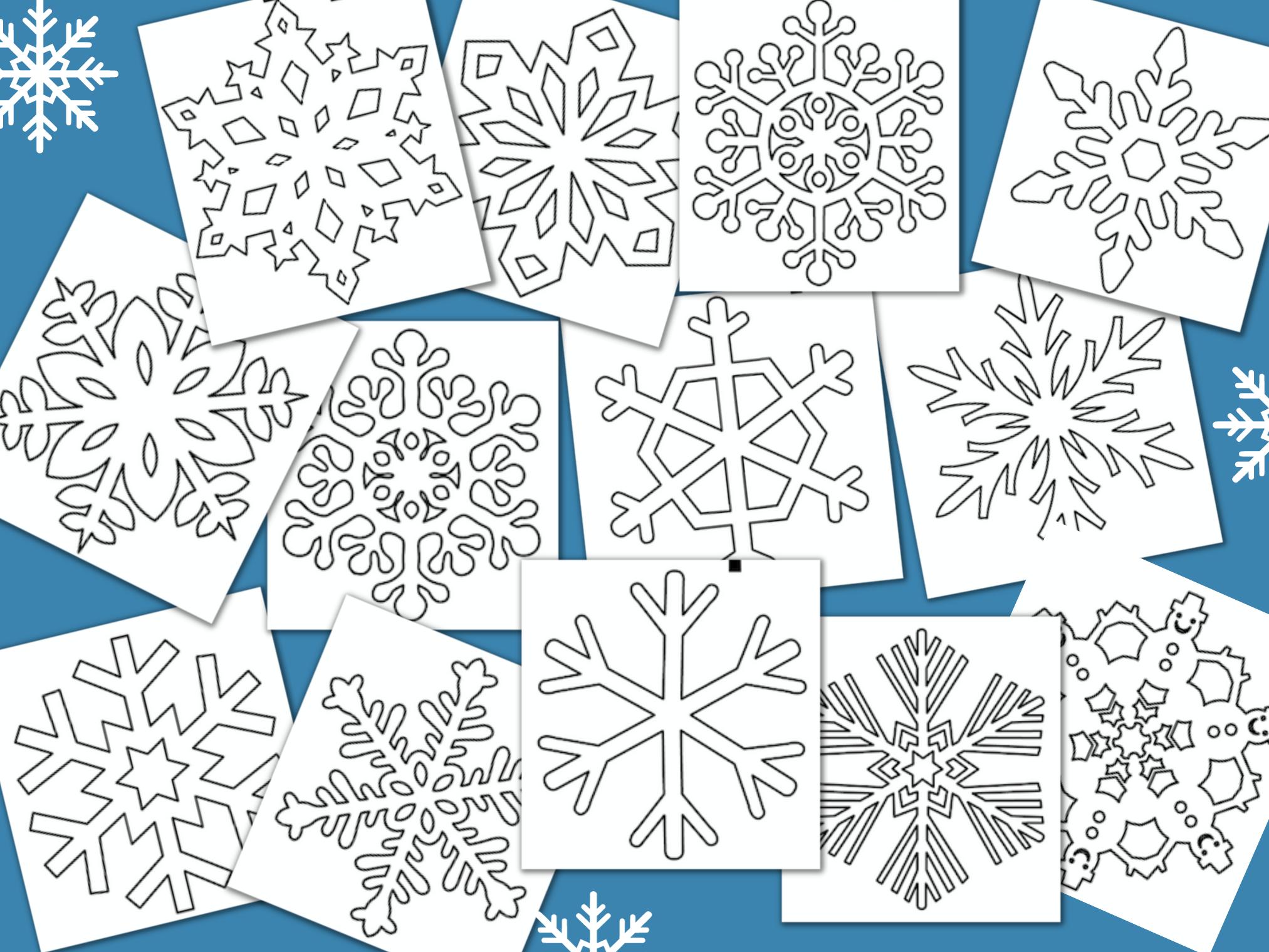 Easy Printable Paper Snowflake Template (Free Patterns ) Made In A Pinch Easy Printable Paper Snowflake Template (Free Patterns ) Made In A Pinch