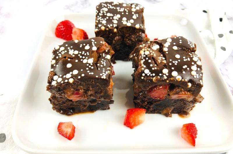 chocolate-covered brownies