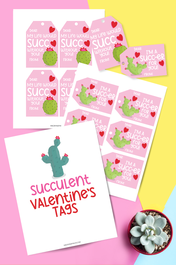 cactus valentine tags