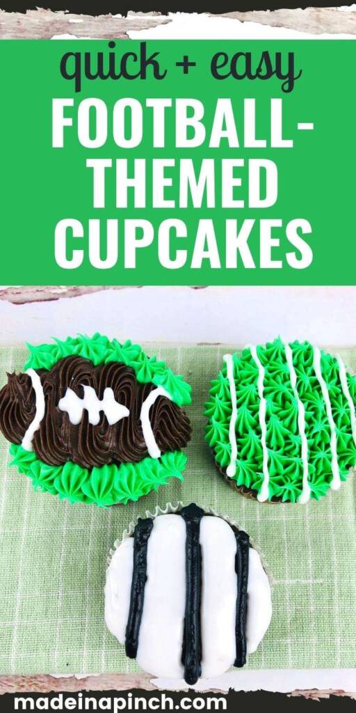 football cupcakes pin