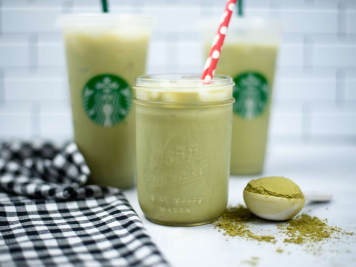 Iced Matcha Green Tea Latte: Starbucks Copycat Recipe - Made In A Pinch