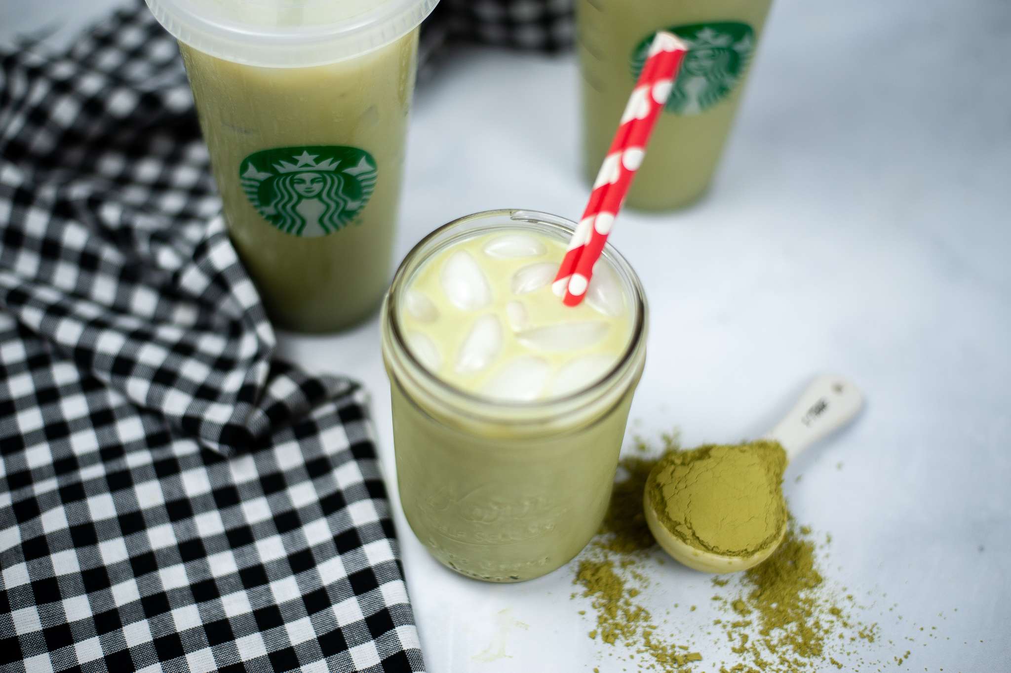 Iced Matcha Green Tea Latte: Starbucks Copycat Recipe - Made In A Pinch