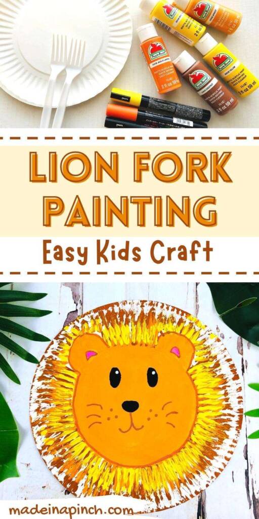 Lion Fork Painting craft pin