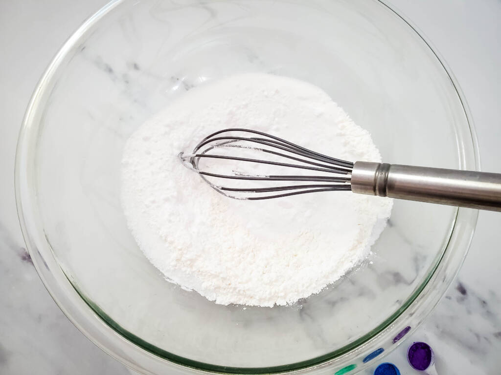 mixing dry ingredients together