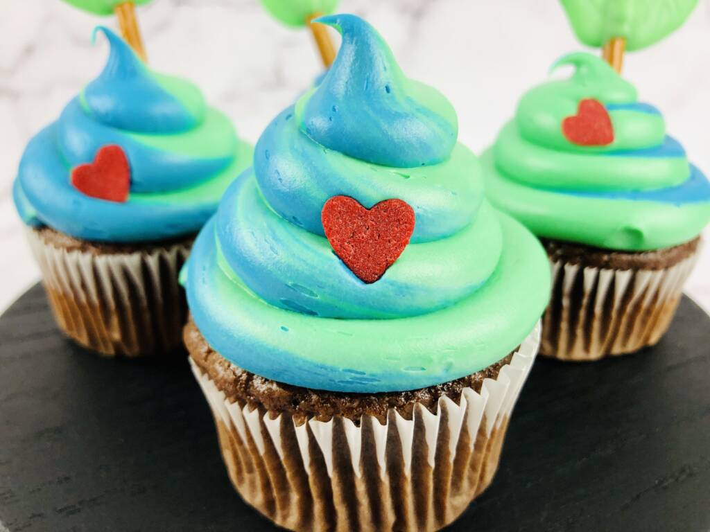 Earth Day cupcakes