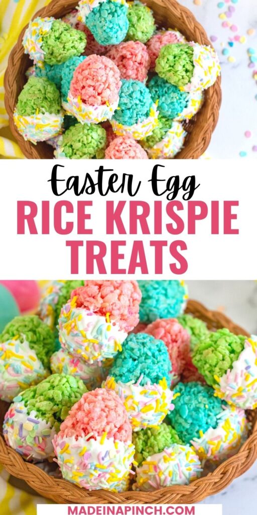 Easter Egg Rice Krispie Treats pin image