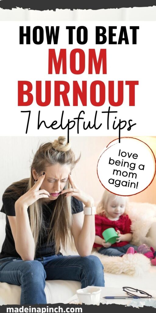 how to beat mom burnout pin image