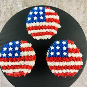 american flag cupcakes