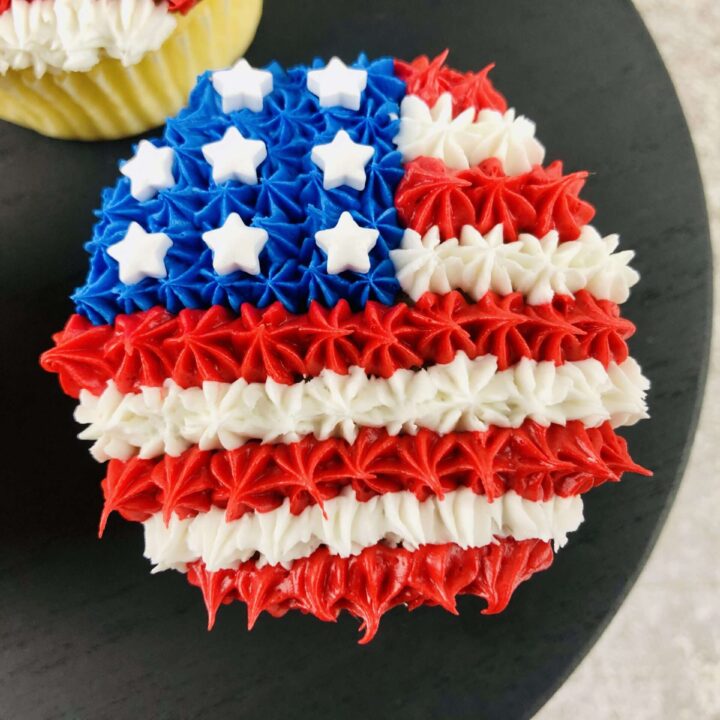 U.S. flag cupcakes
