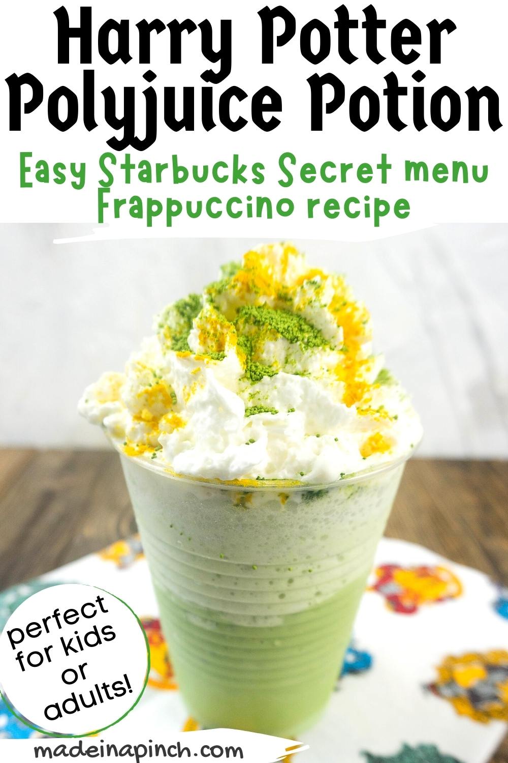 Harry Potter Polyjuice Potion Frappuccino Recipe - Made In A Pinch