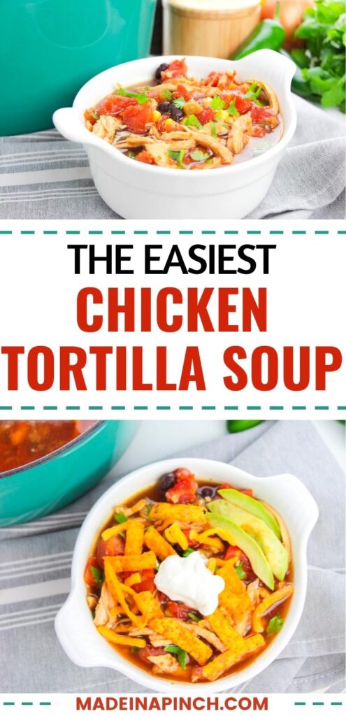Chicken Tortilla Soup pin image