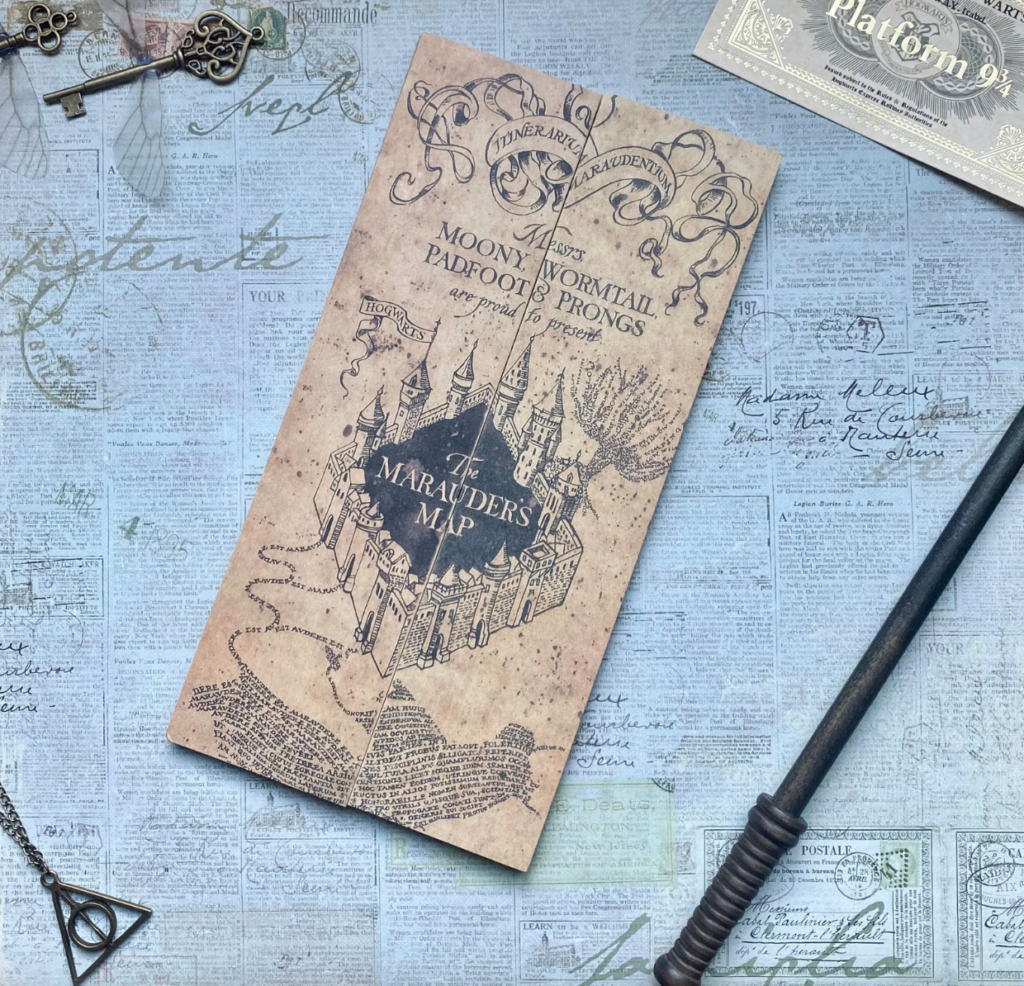 The Marauder's Map Harry Potter gift idea