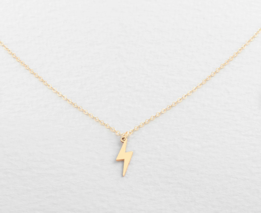 simple lightning bolt necklaces make great Harry Potter gifts
