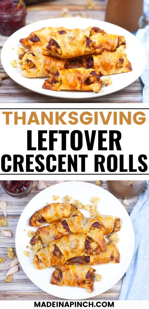 Thanksgiving leftover crescent rolls pin image