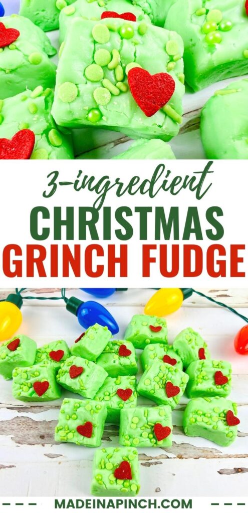 Christmas Grinch fudge pin image
