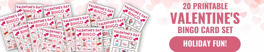 valentines day bingo banner