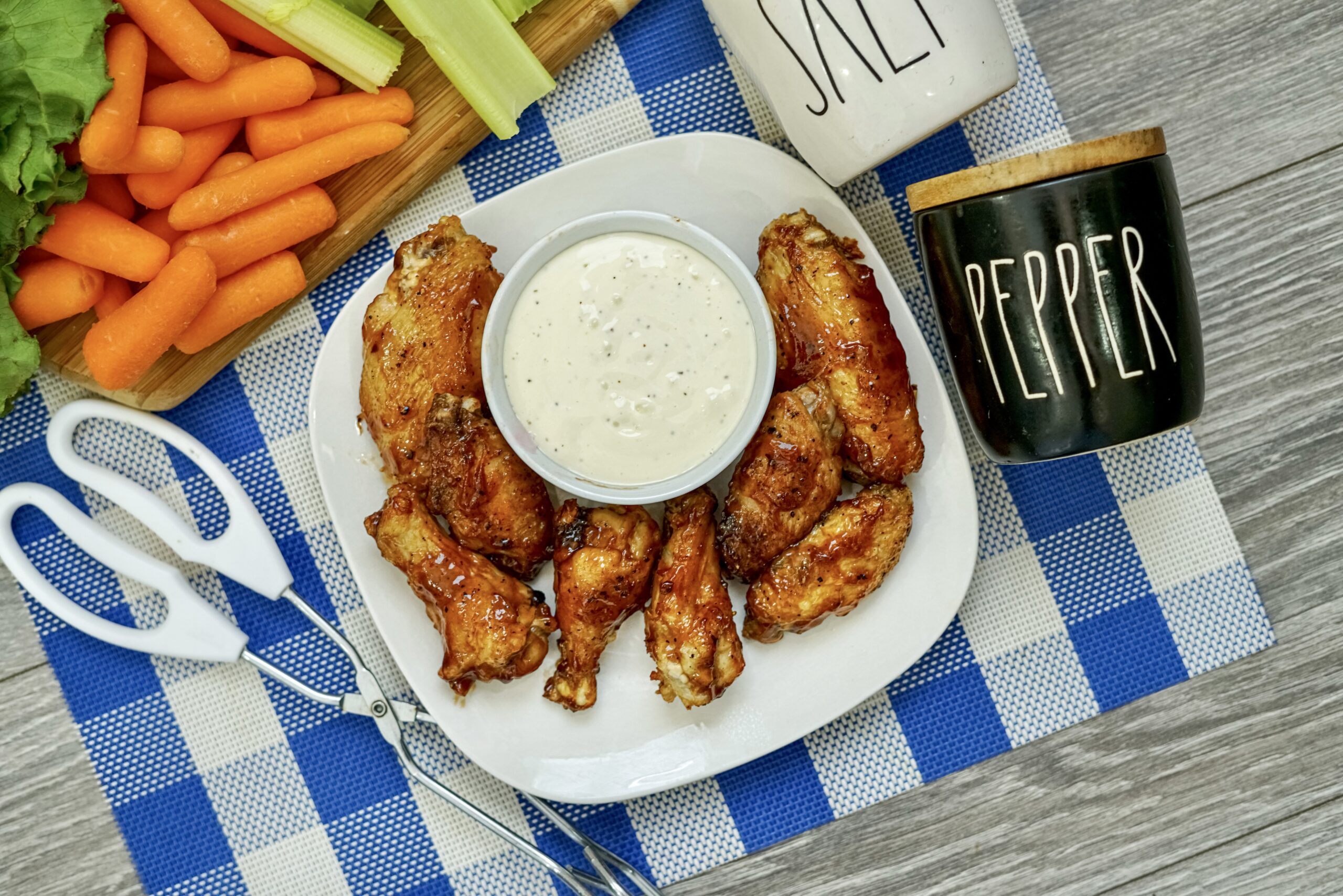 Easy Irresistible Air Fryer BBQ Chicken Wings - Made In A Pinch