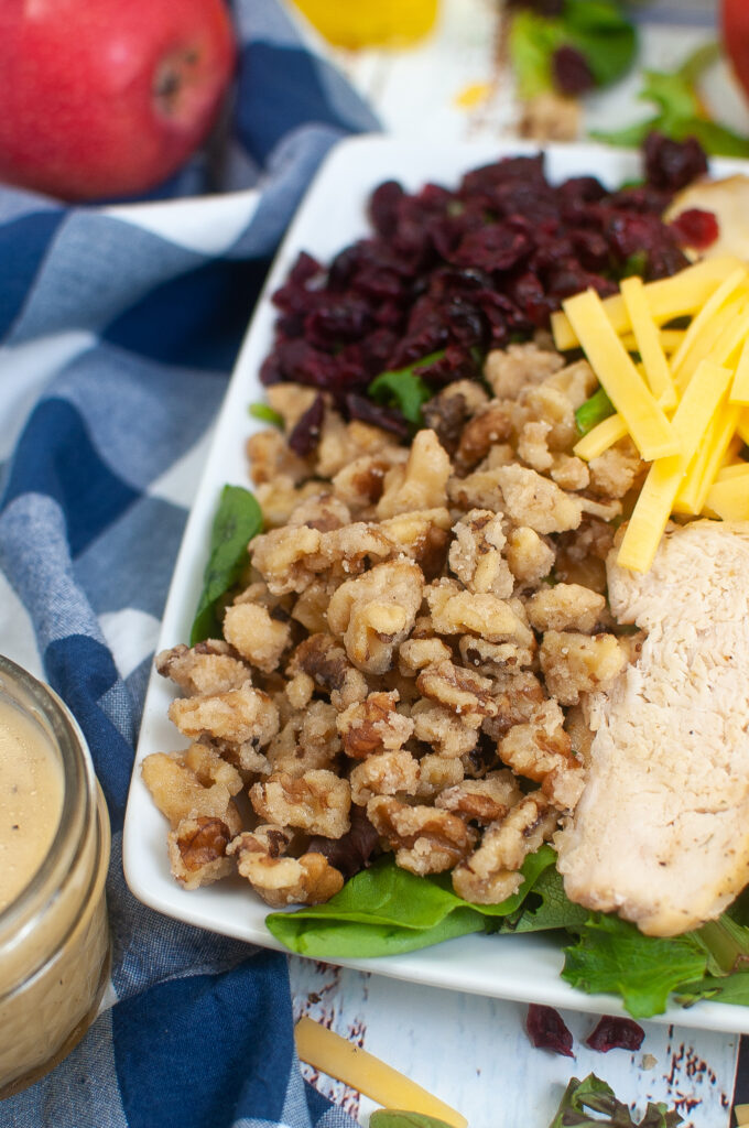 Grilled Chicken Salad with gouda