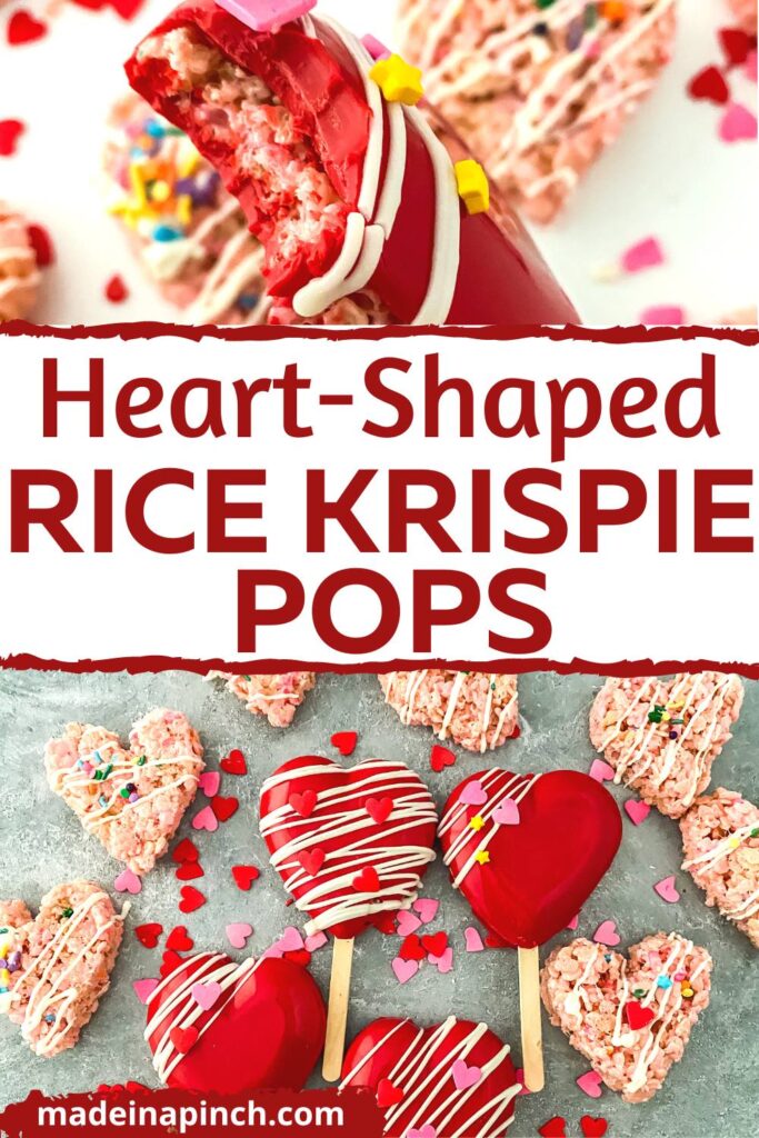 heart-shaped rice krispie treats pin