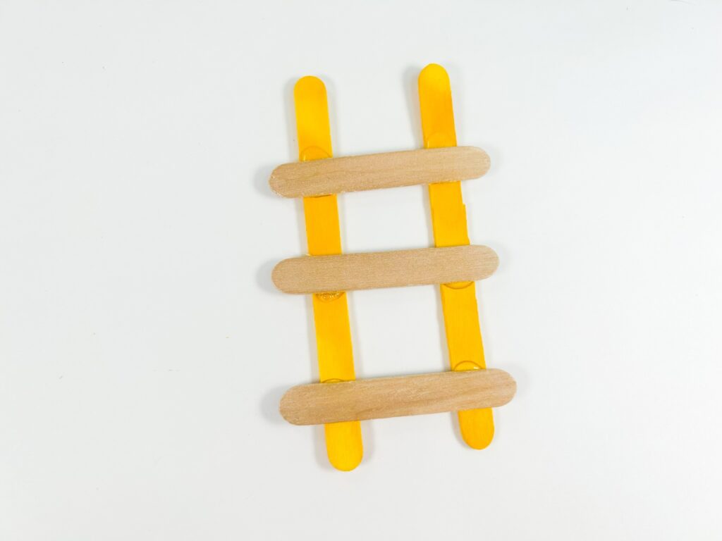 DIY popsicle stick ladder