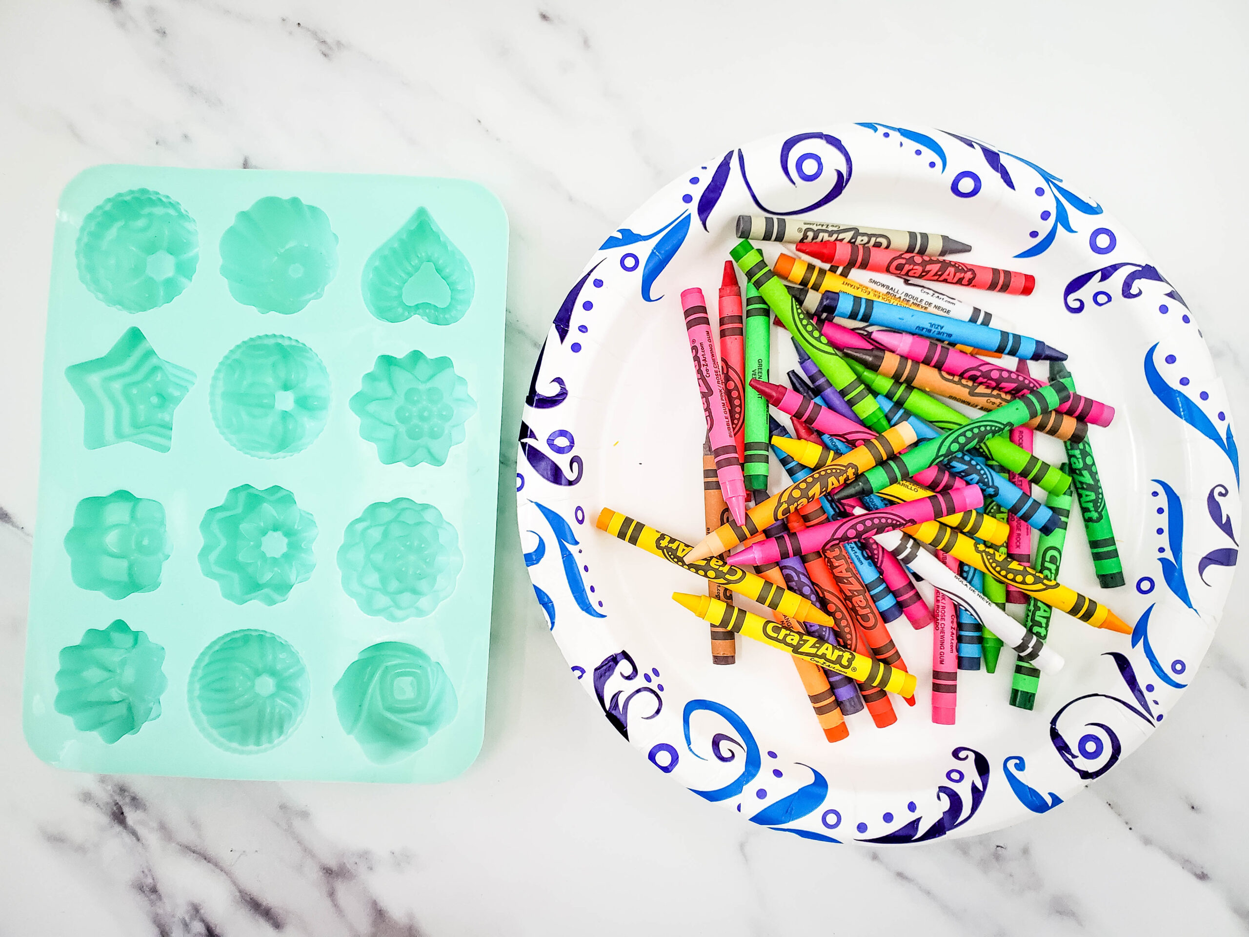 How To Melt Crayons Into New Shapes Made In A Pinch   Melting Crayons Supplies Scaled 