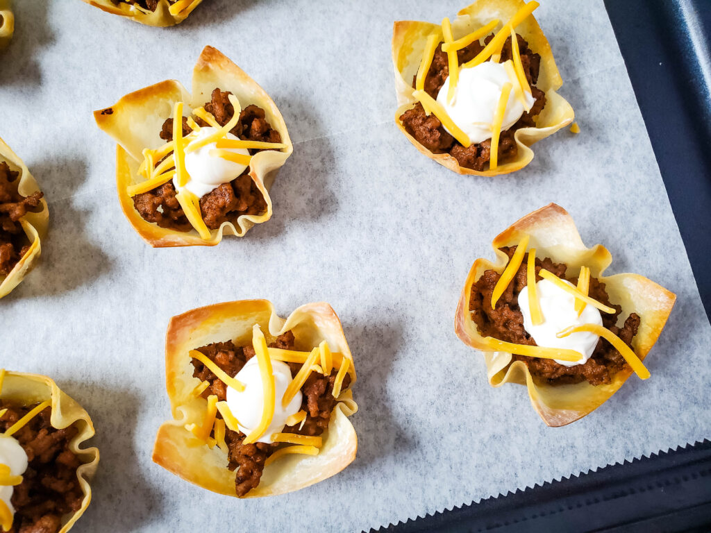 baked taco cups
