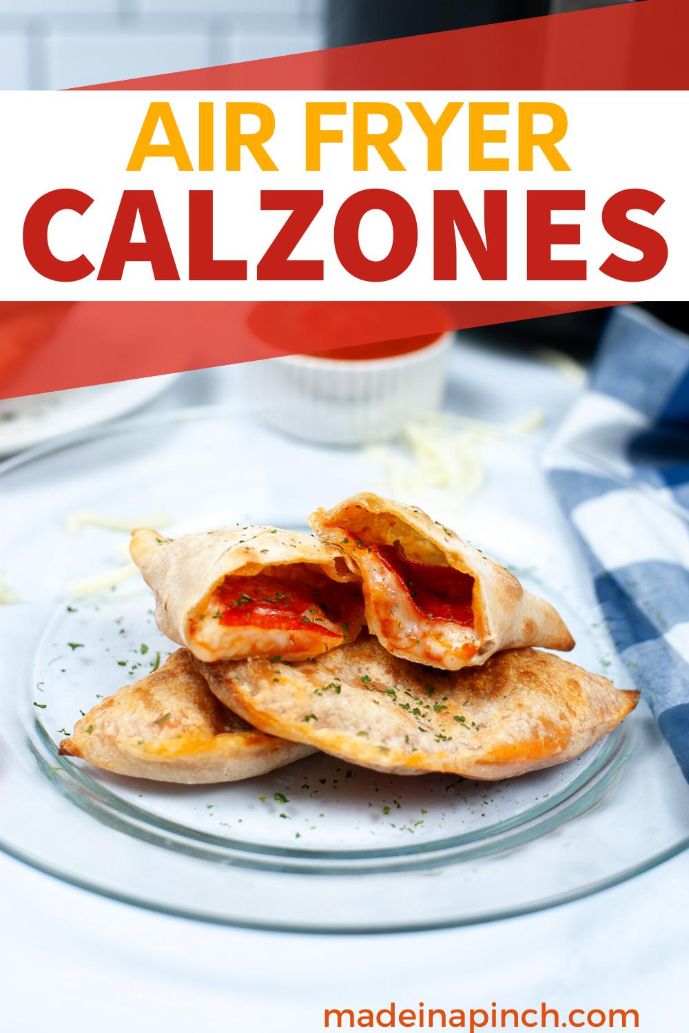 Easy Air Fryer Calzone Made In A Pinch