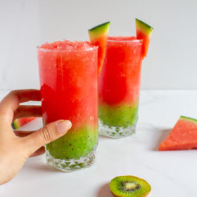 kiwi watermelon slushies