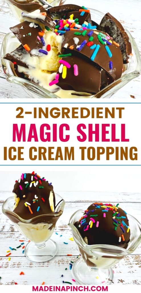 chocolate magic shell pin image