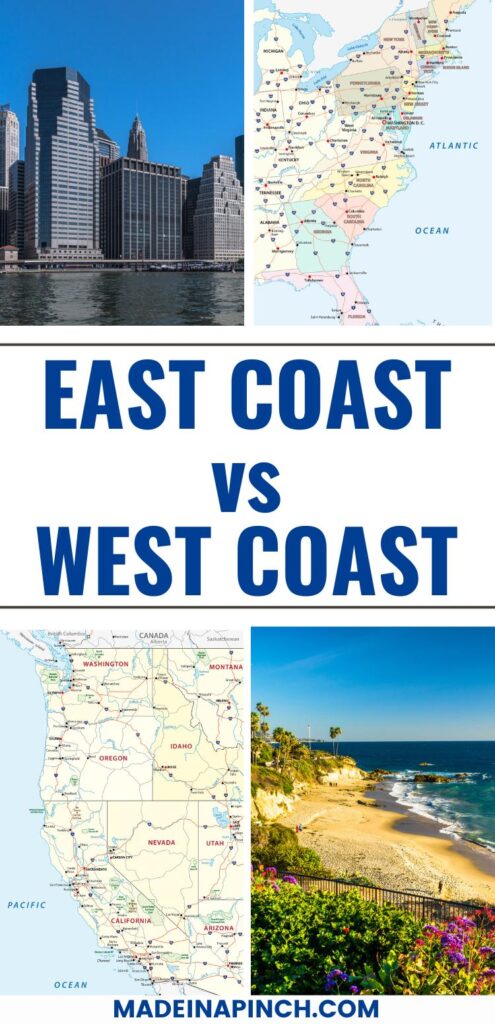 East Coast vs West Coast pin image