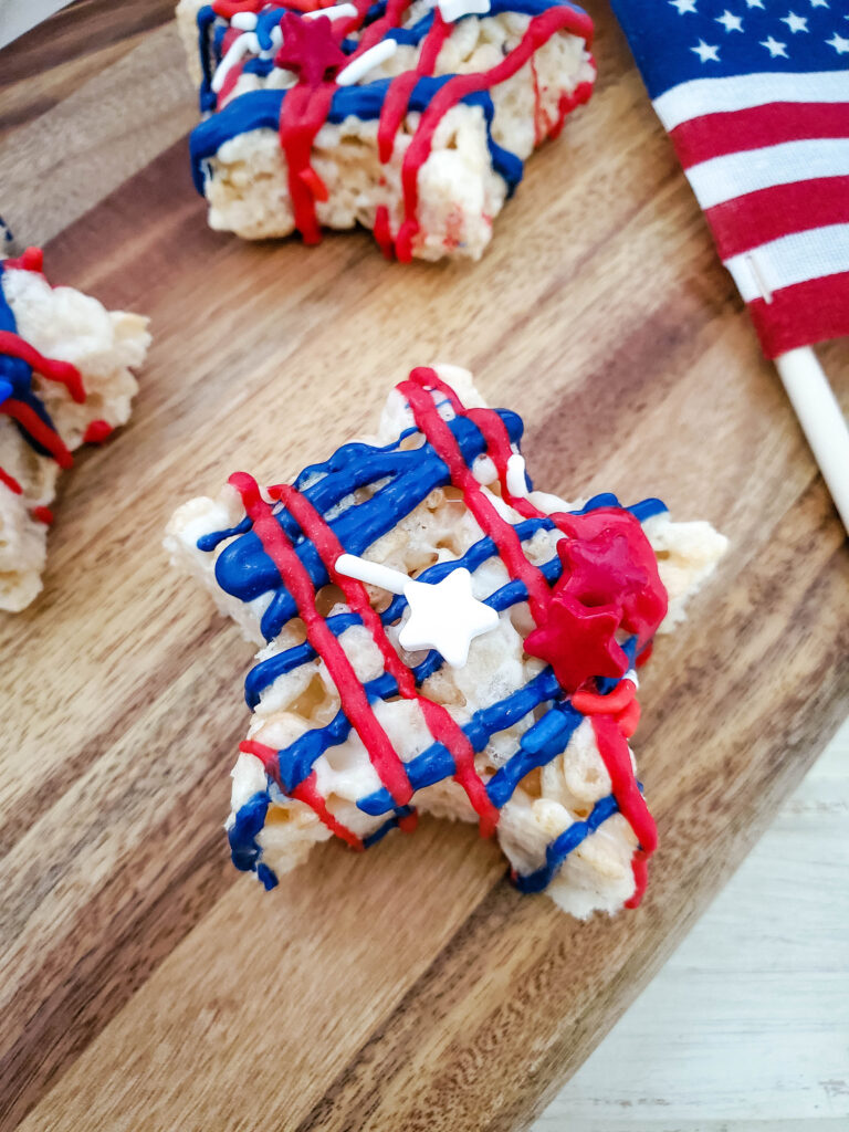 patriotic rice krispie treats