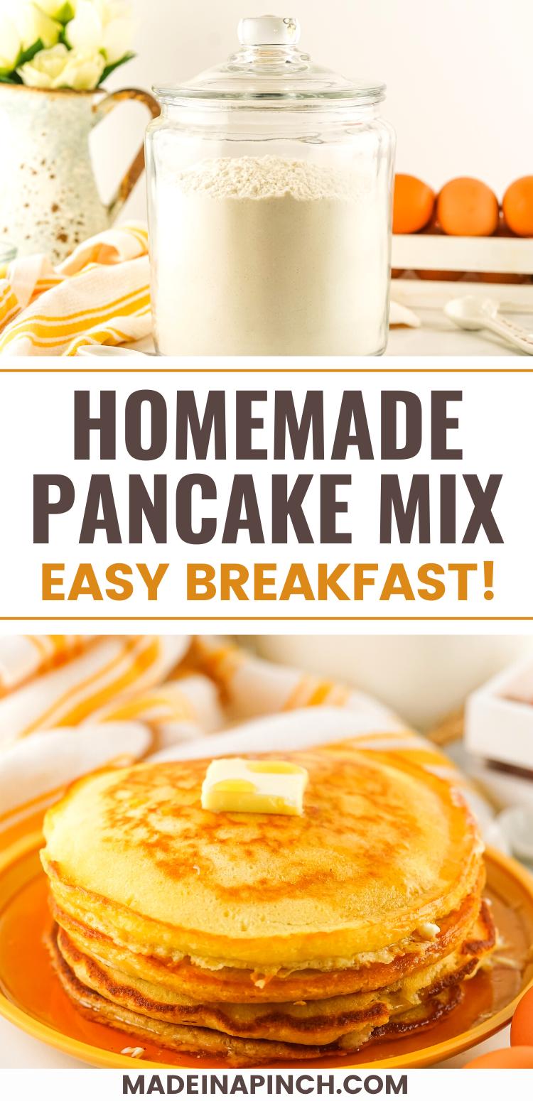 Bulk Homemade Pancake Mix Easy DIY Fluffy Pancakes Made In A Pinch   Bulk Homemade Pancake Mix Pin2 