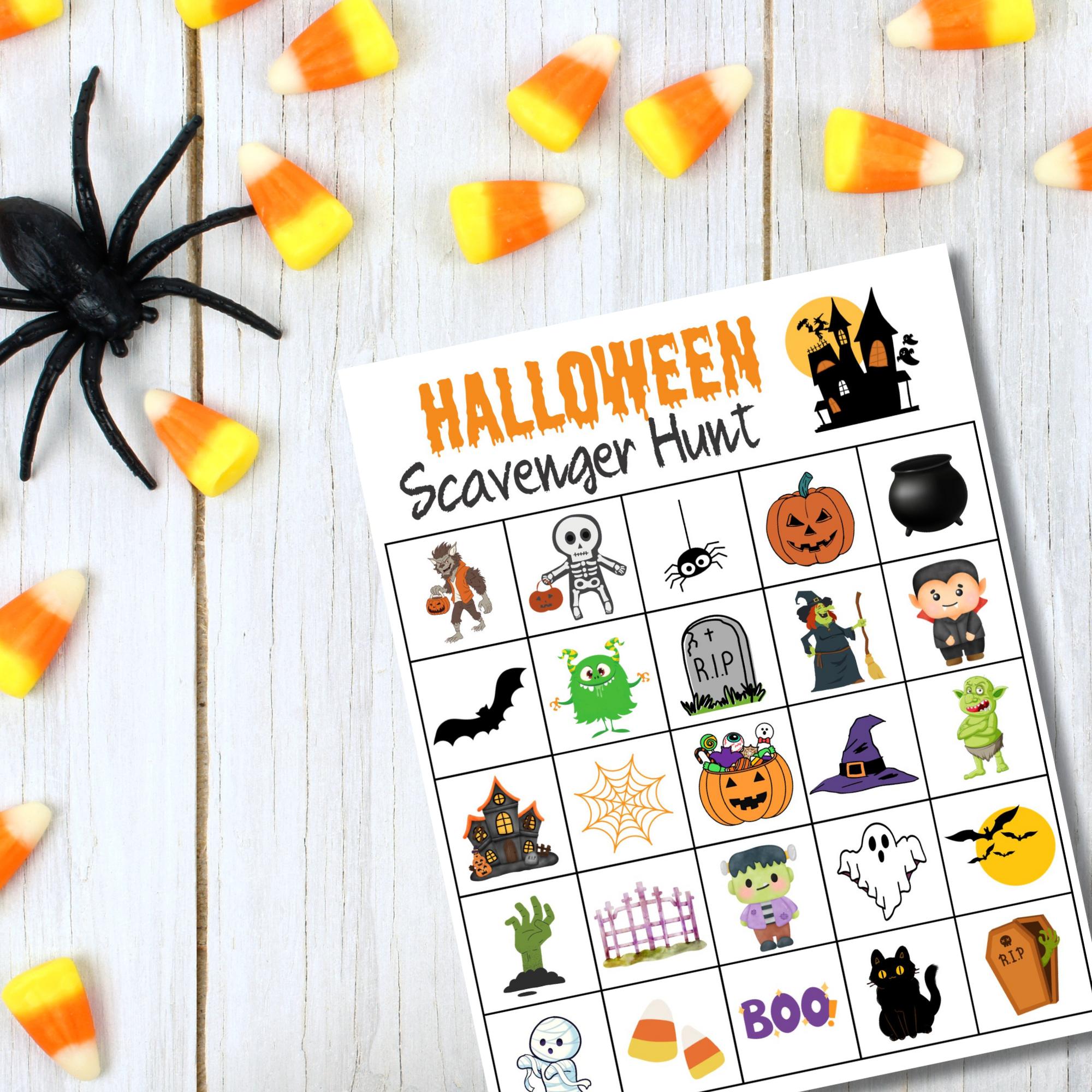 Halloween Scavenger Hunt Printable: Free Spooky Fun - Made In A Pinch