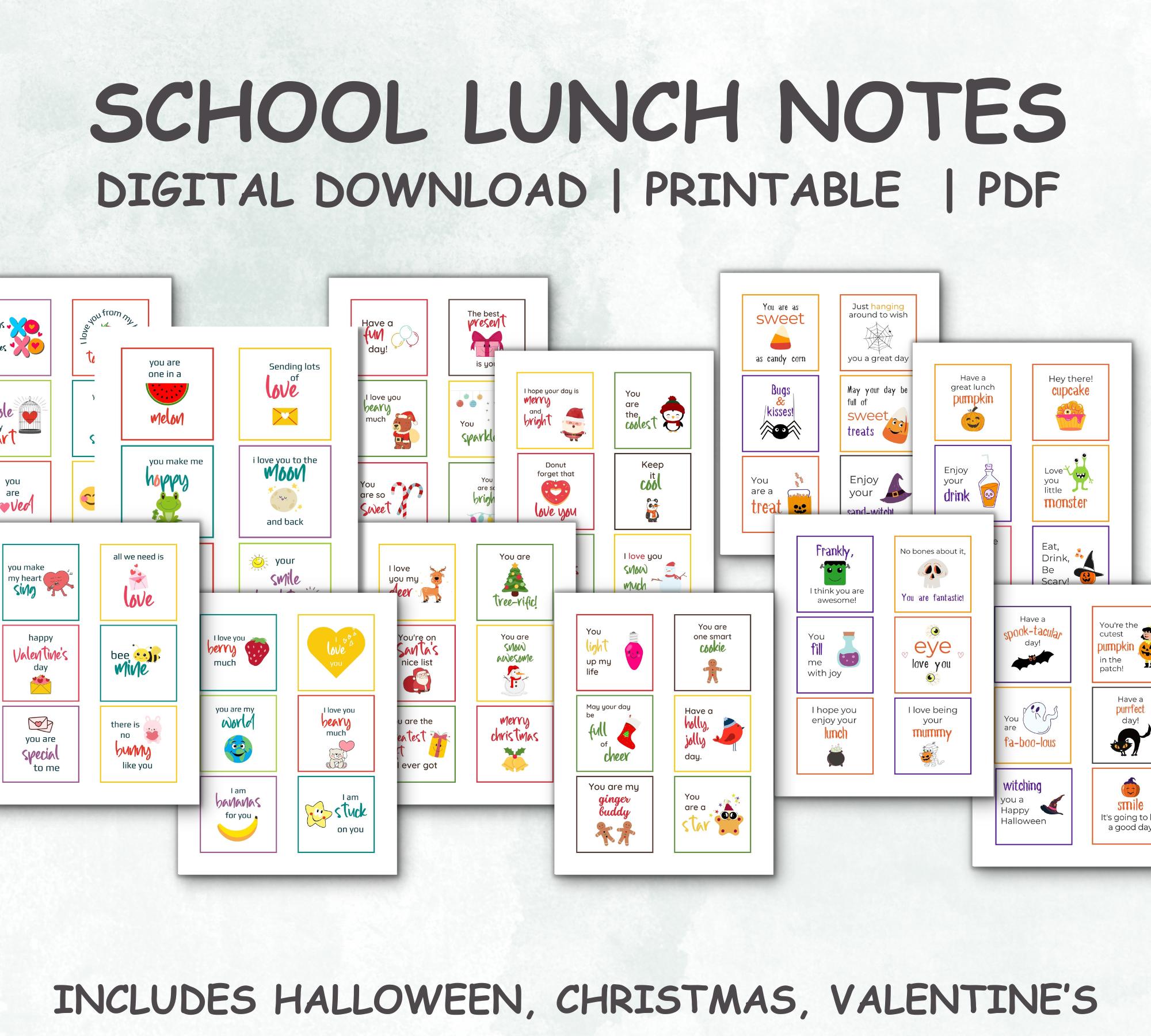 Adorable Lunch Box Notes For Kids To Make Their Day - Made In A Pinch
