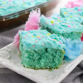 cotton candy cake squares