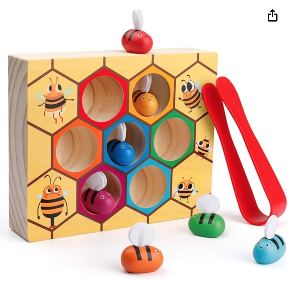 Montessori bee to hive sorting game